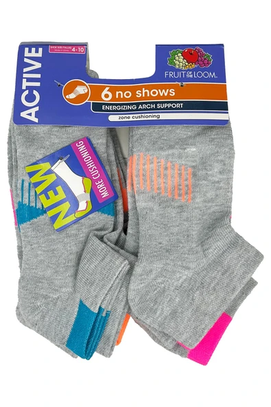 Fruit Of The Loom No Shows Çorap 6lı Paket (L) ürün görseli 1