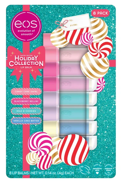 EOS Lip Balm Holiday Collection Dudak Balsamı Çeşit Paketi 8 Adet ürün görseli 1