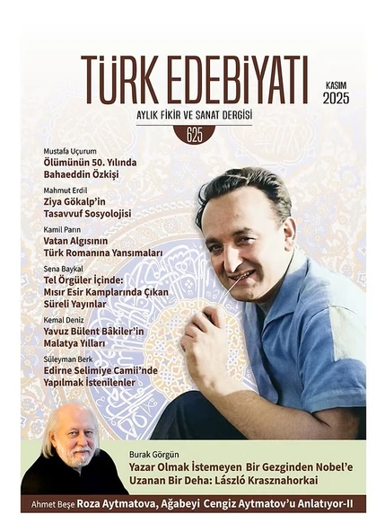 Türk Edebiyatı Dergi 625.Sayı Kasım 2025 ürün görseli 1
