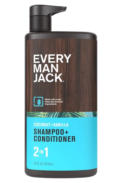 Every Man Jack Coconut + Vanilla 2’si 1 Arada Şampuan ve Saç Kremi 473ML ürün görseli 1