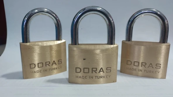Ersa Doras 50 Mm 3 lü Sarı Pas Sistem Asma Kilit ürün görseli 1