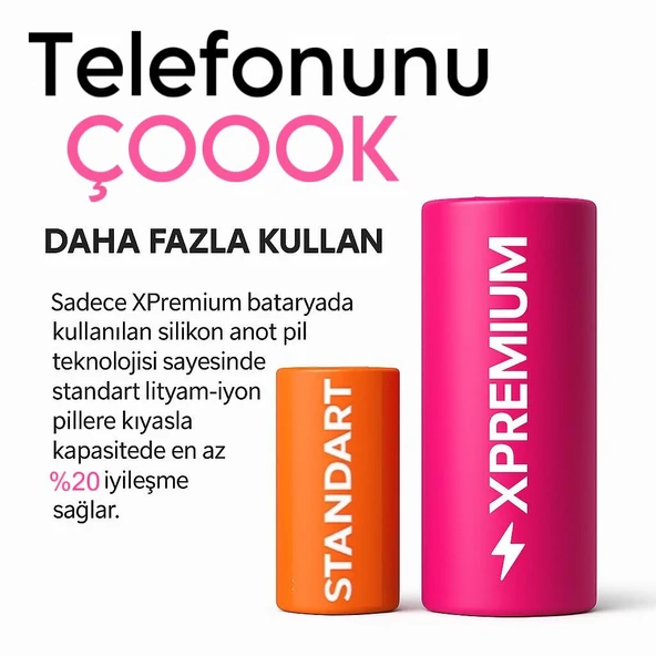 Huawei enjoy 20se Uyumlu Batarya Xpremium Pil Süper Yüksek Kalite 4900/5000 mAh HB526488EEW ürün görseli 1