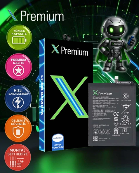 Huawei honor view 20 Uyumlu Batarya Xpremium Pil Süper Yüksek Kalite 3900 mAh HB436486ECW ürün görseli 1