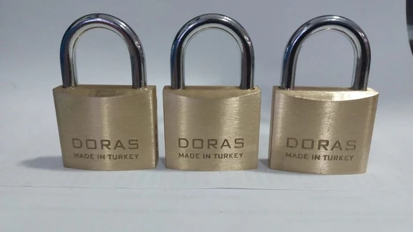 Ersa Doras 40 Mm Pas Sistem 3 lü set Pirinç Asma Kilit ürün görseli 1