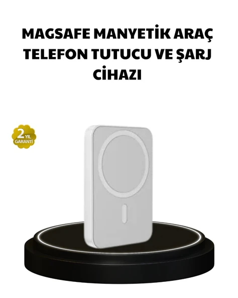 Manyetik Kablosuz Powerbank – iPhone 12/13/14/15 Uyumlu, Hızlı Şarjlı, Ultra Hafif ürün görseli 1