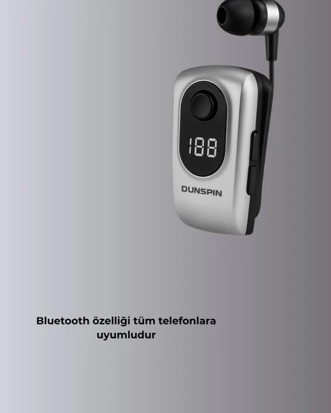 DSF 220 Kablosuz Klipsli Bluetooth Kulaklık - Resim 3
