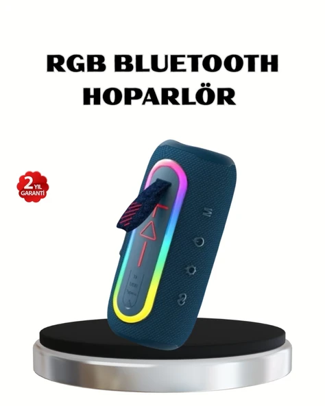 Mini Mavi Bluetooth Hoparlör Şık Görünüm ve Taşınabilir Güçlü Ses ürün görseli 1