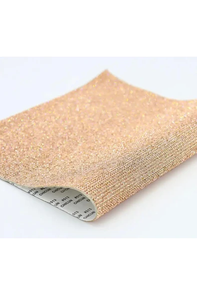 Kendinden Yapışkanlı Kristal Taşlı Tabaka Rose Gold (2mm) ürün görseli 1