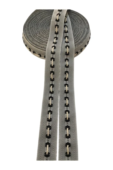 Kot 2.5 Cm Dokuma Şerit- Moda, Çanta Aksesuarı, Ev Dekoru, El Sanatları Için (1M) ürün görseli 1