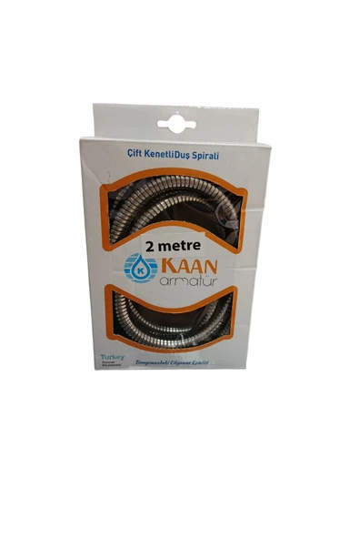 Kaan Örgülü(İpli) Çift Kenetli Spiral Duş Hortumu 2 M ürün görseli 1