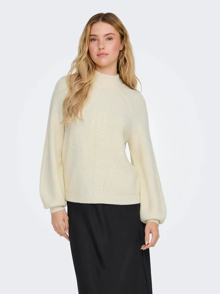 15324678 ONLKATIA LS DETAIL HIGHNECK KNT ürün görseli 1