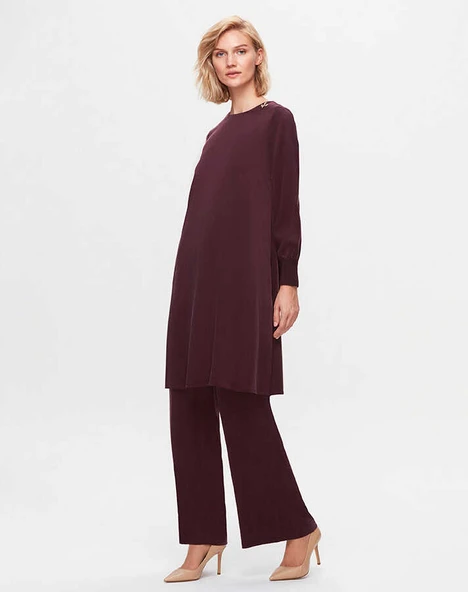 T25K-7015 MISSDALIDA BOL PAÇA CUPRO PANTOLON ürün görseli 1
