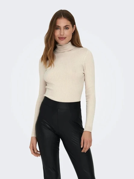 15165075 ONLKAROL L/S ROLLNECK PULLOVER KNT NOOS - Resim 12