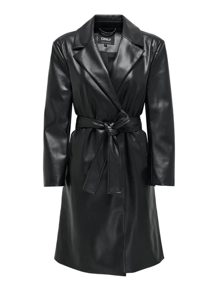 15326827 ONLBINA FAUX LEATHER WRAP COAT BF OTW ürün görseli 1