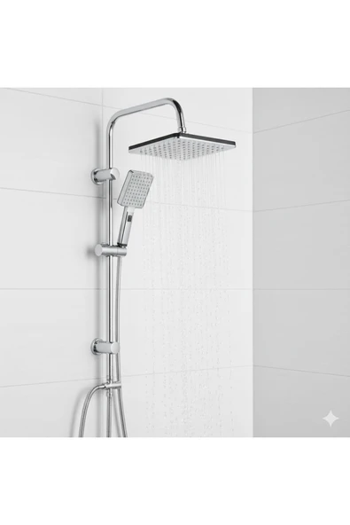 Kaan Domino Robot Yağmurlama Lüks Tepe Duş Banyo Seti ürün görseli 1