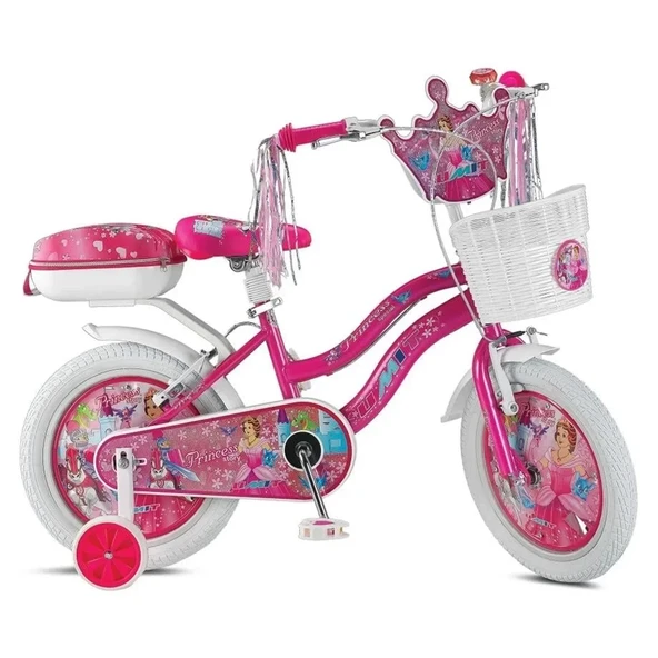 ÜMİT 1608 PRINCESS-SEPET-V-KIZ ÇOCUK BİSİKLETİ 16 JANT PEMBE ürün görseli 1