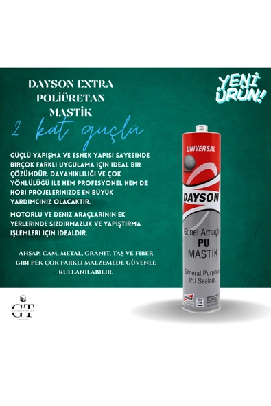 DAYSON EXTRA POLİÜRETAN MASTİK 280 ML KIRMIZI ürün görseli 1