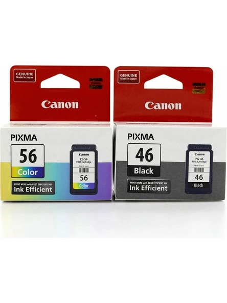 CANON  Pg-46 /cl-56 Pixma E404/E414/E464/E484 Siyah ve Renkli Kartuş ürün görseli 1