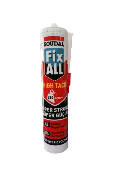 Soudal Fix All High Tack Hibrit Polimer Silikon Beyaz 290 ml ürün görseli 1