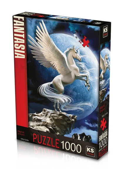 KS Puzzle 1000 Parça Magical Unicorn ürün görseli 1