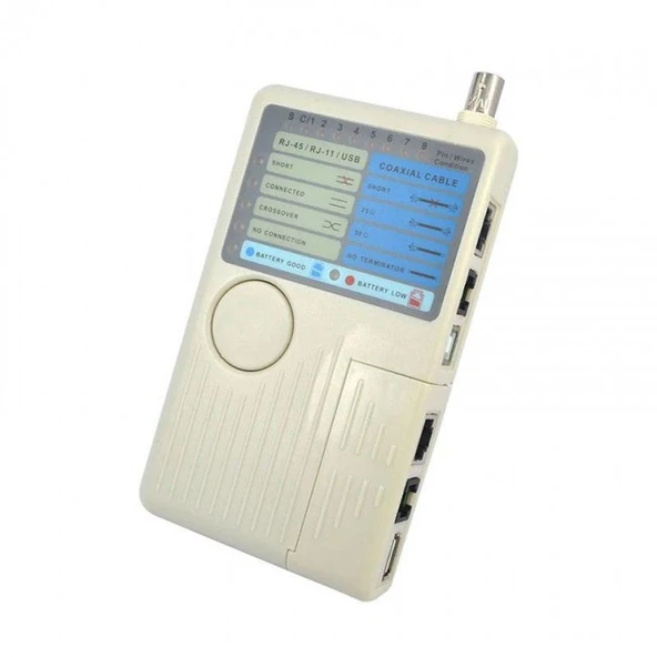 kablo test cihazı RJ11 RJ45 USB BNC LAN ağ kablosu test cihazı ürün görseli 1