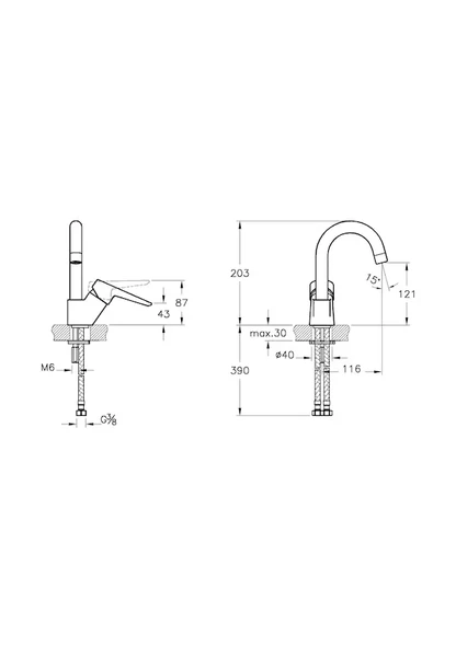 Artema Solid S A42442 Lavabo Bataryası - Resim 3