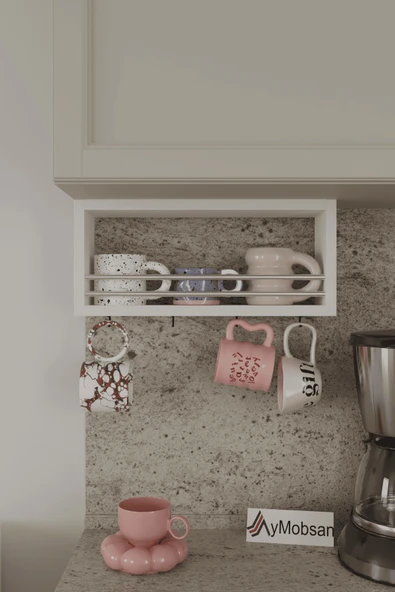 Trend Kupa Standı, Bardak Tutucu, Kupa, Fincan Askılığı Çok Amaçlı Raf 45 CM ürün görseli 1
