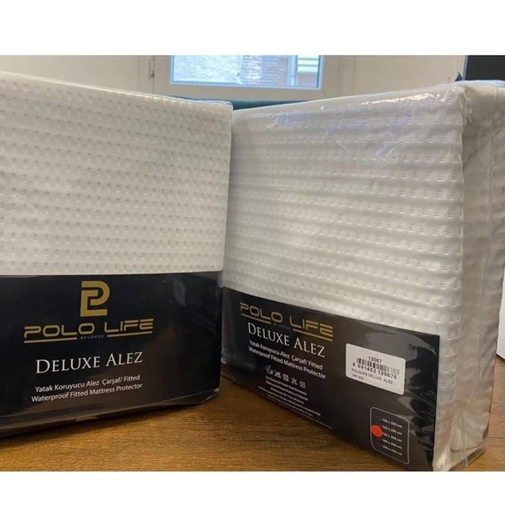 Polo Life Jakarlı Örme Kumaş Deluxe Full Lastikli Sıvı Geçirmez Tek Kişilik Alez (100x200) ürün görseli 1