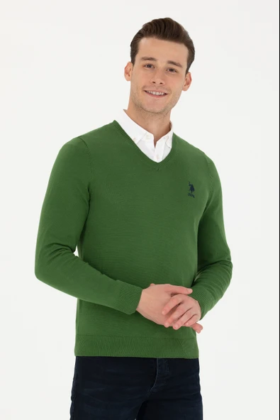 1629650 POLO V YAKA TRİKO KAZAK - Resim 7