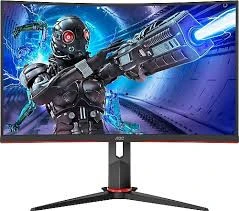 AOC C27G2ZU/BK 27" 240Hz 0.5 ms (HDMI+Display) FreeSync Full HD Curved Monitör ürün görseli 1