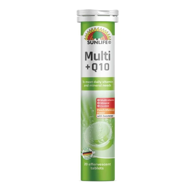 Sunlife Multivitamin + Mineral + Q10 20 Efervesan Tablet ürün görseli 1
