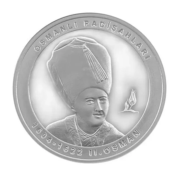 AgaKulche 2. Osman Osmanlı Gümüş Sikke Coin ürün görseli 1