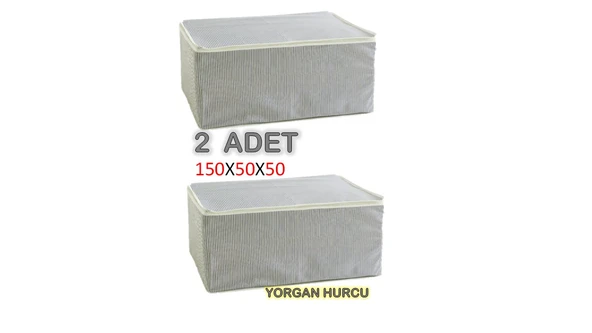 Optimum Çizgili Yorgan Hurç 150x50x50 2 Adet ürün görseli 1