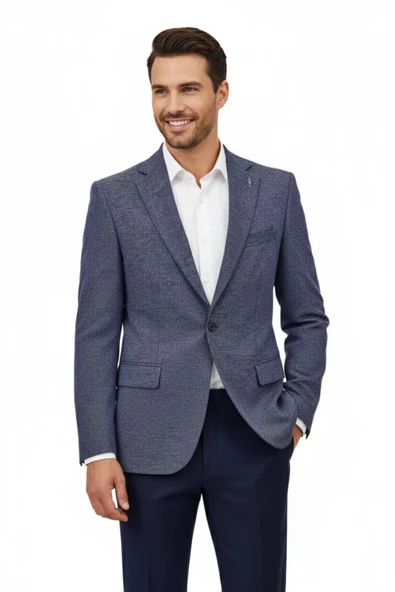 Erkek Tek Spor Ceket Çift Yırtmaçlı BGL-ST04980 ürün görseli 1