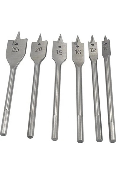 Ağaç Delici Kelebek Yaprak Matkap Uç Seti Ahşap 6'lı ürün görseli 1