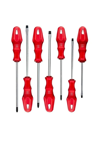 FREED TOOLS 7 Parça Tornavida Seti Düz Yıldız Takım - Resim 3