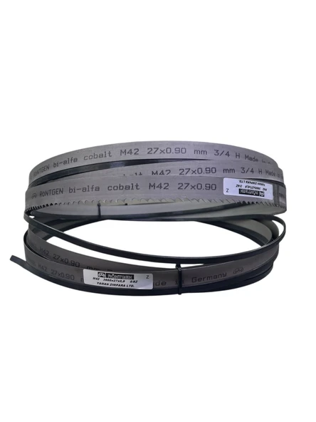 Röntgen 3mtx27mmx0,9mm Bimetal Şerit Testere 4/6 Diş  M-42 ürün görseli 1
