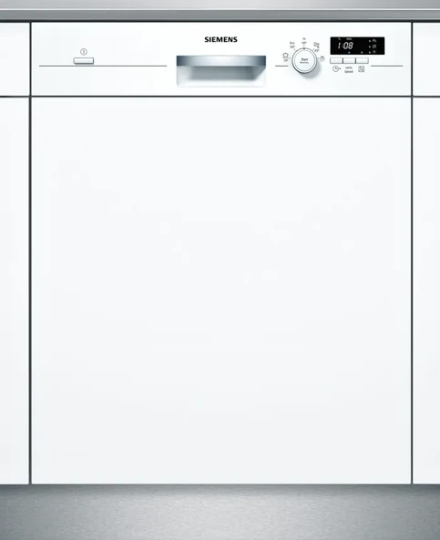 SIEMENS SN515W01DT BULAŞIK MAKİNESİ iQ100 Yarı Ankastre Bulaşık Makinesi 60 cm Beyaz-teşhir ürünüdür. ürün görseli 1
