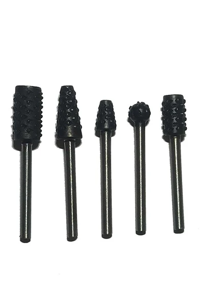 Gravür Mini Törpü Uçları 5 Parça Ahşap Mini Törpü Seti Gravür Makinalarına Uyumlu ürün görseli 1