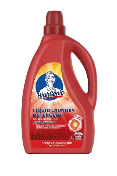 Highgenic Sıvı Çamaşır Deterjanı Renkliler 3 Lt ürün görseli 1