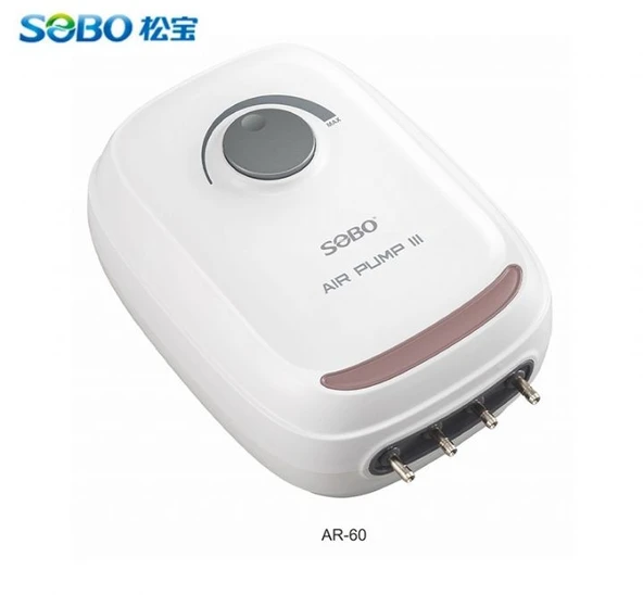 AR-60 SOBO HAVA MOTORU DÖRT ÇIKIŞ 8W 4x3.5 L/min ürün görseli 1