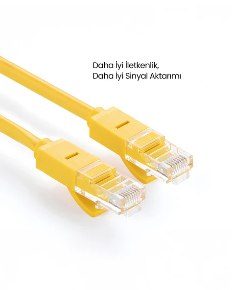 UGREEN CAT5e Ethernet Kablosu, 2 Metre, Sarı, 11231 - Resim 6