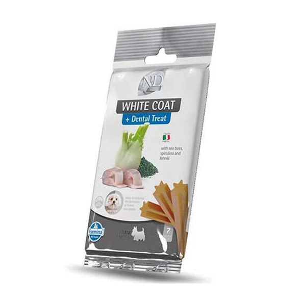 N&D White Mini Dental Balıklı Köpek Ödülü 60 Gr ürün görseli 1