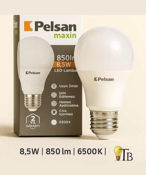 Pelsan LED Lamba 6500K Beyaz Işık ürün görseli 1