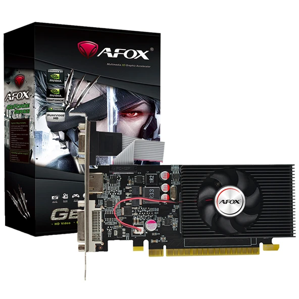 AFOX GEFORCE GT730  4GB DDR3 128Bit (AF730-4096D3L6) (LP) ürün görseli 1