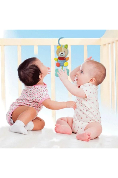 Baby Sevimli Peluş Köpek Çıngırak Dişlik - Resim 4