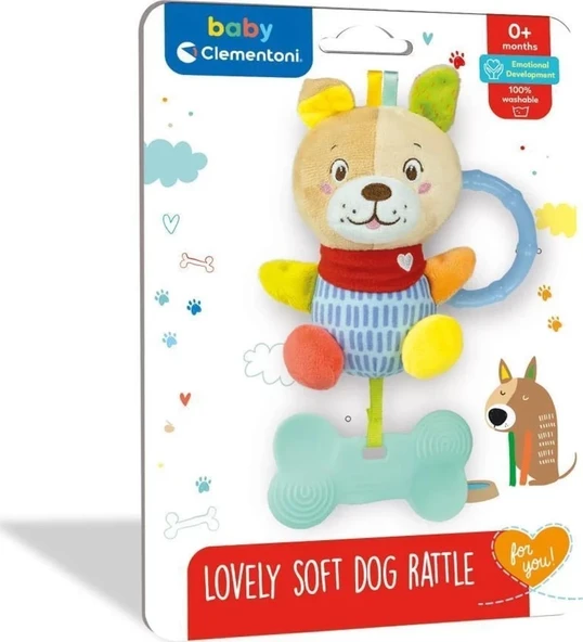 Baby Sevimli Peluş Köpek Çıngırak Dişlik ürün görseli 1