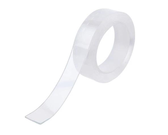Şeffaf Çift Taraflı Silikon Bant 30mm x 2mt ürün görseli 1