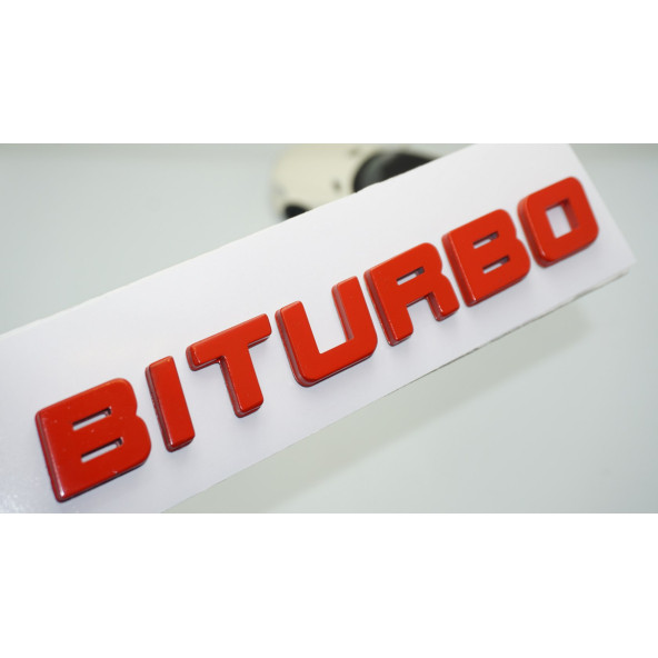 DK Tuning Biturbo Kırmızı ABS Bagaj Yazı Logo ürün görseli 1