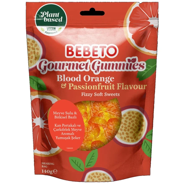 Vegan Gourmet Gummies 140 Gr. Orange Jelly ürün görseli 1